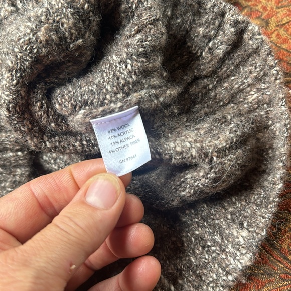 J.Jill vest sweater wool alpaca blend bucle soft full zip heather women’s M - Picture 7 of 10